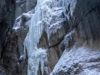 Eisformation in Form eines Vogels